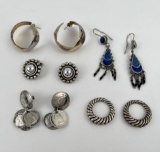 Group of Sterling Silver Earrings