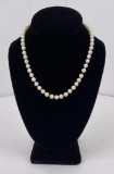 Cultured Pearl Sterling Silver Necklace