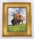 Mark Gibson Montana Oil on Board Painting