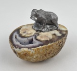 Druzy Bear Geode