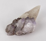 Smoky and Amethyst Quartz Crystal Cluster