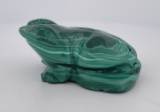 African Malachite Frog Carving