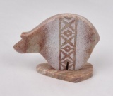 Richard Silver Navajo Indian Stone Bear Carving