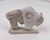 Ray Todacheeny Navajo Indian Stone Buffalo