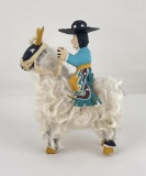Delbert Buck Navajo Folk Art Wood Carving