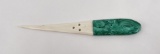 African Malachite Letter Opener