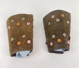 Antique Tooled Leather Cowboy Cuffs