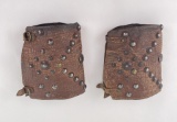 Antique Tooled Leather Cowboy Cuffs