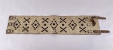 Antique Tooled Leather Cowboy Bronc Belt