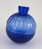 Antique Wild West Show Cobalt Glass Target Ball