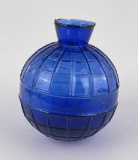 Antique Wild West Show Cobalt Glass Target Ball