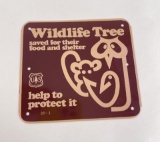 USFS US Forest Service Wildlife Tree Sign