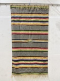 Antique Mexican Wool Serape Saltillo Blanket