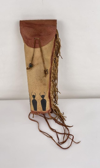 Native American Indian Parfleche Bonnet Case