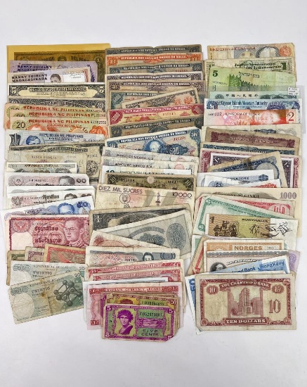 Large Collection of Foreign Currency