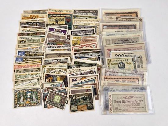 Large Collection of Imperial German Currency