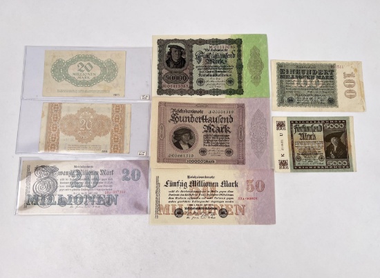 Collection of German Currency