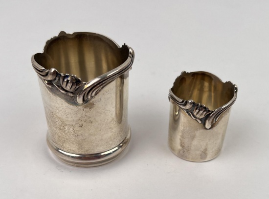 Peruvian Camusso Sterling Silver Toothpick Holders