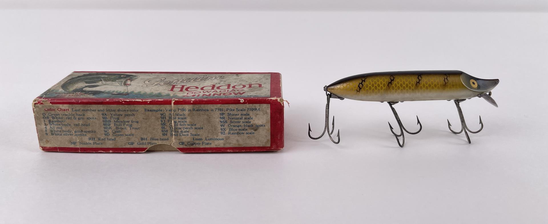Sold at Auction: Pair of Vintage Heddon Vamps Red/White and Yellow Scale