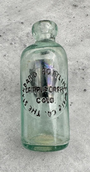 Cripple Creek Colorado Hutch Soda Bottle