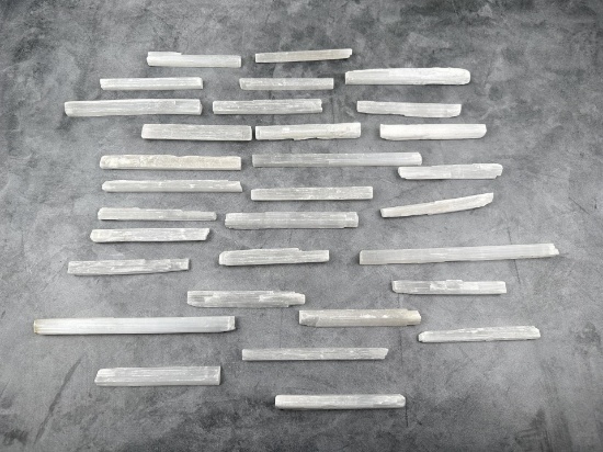 Collection of Selenite Crystal Sticks