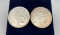 Lot of 2 One Troy Silver Ounce Buffalo Coins