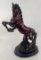 Rearing Horse Resin Statue
