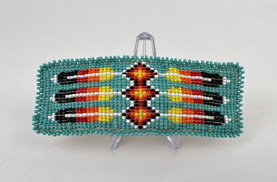 Montana Blackfoot Indian Beaded Barrette