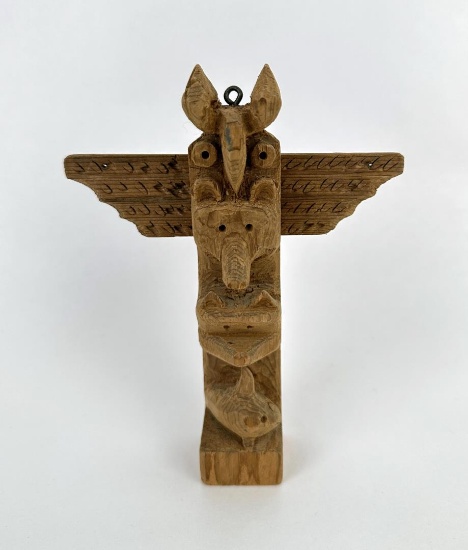 Northwest Coast Haida Indian Totem Pole