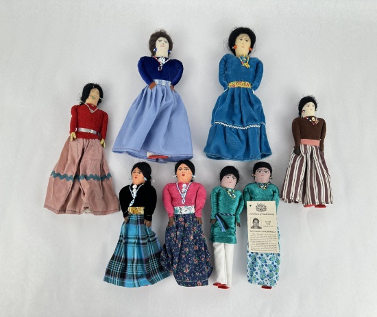 Collection of Navajo Indian Made Dolls