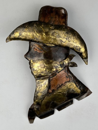Metal Cowboy Silhouette Wall Art