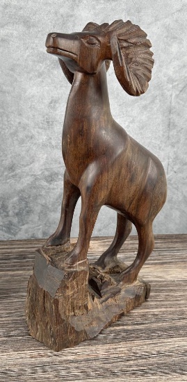 Mexican Ironwood Big Horn Sheep Carving