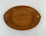 Ruihana Maori Rimu Wood Plate New Zealand