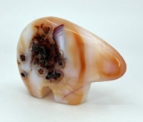 Carved Carnelian Agate Bear Fetish