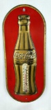 1938 Coca Cola Anniversary Gold Bottle Thermometer