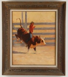Tucker Smith 8 Seconds to Glory Oil Painting