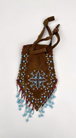 Cree Native American Indian Beaded Bag