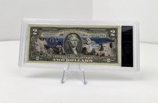 $2 Mount Rushmore National Park Note