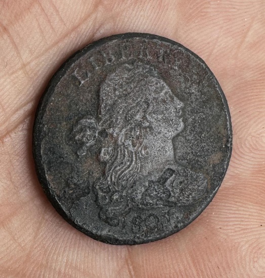 1801 Draped Bust Large Cent Coin