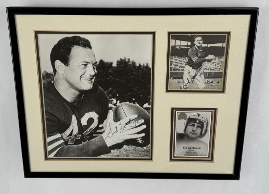 Sid Luckman Chicago Bears Autographed Photos