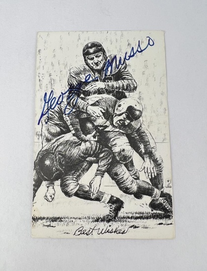 George Musso Chicago Bears Autographed Card