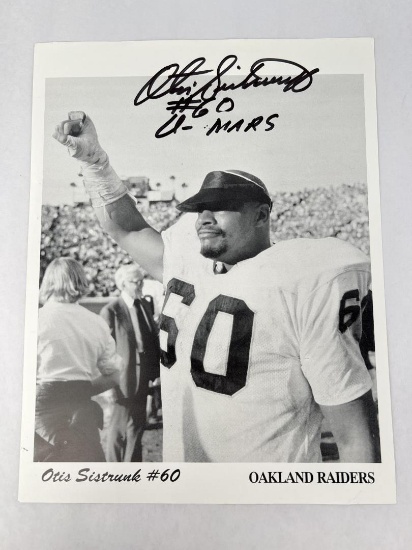 Otis Sistrunk Oakland Raiders Autographed Photo
