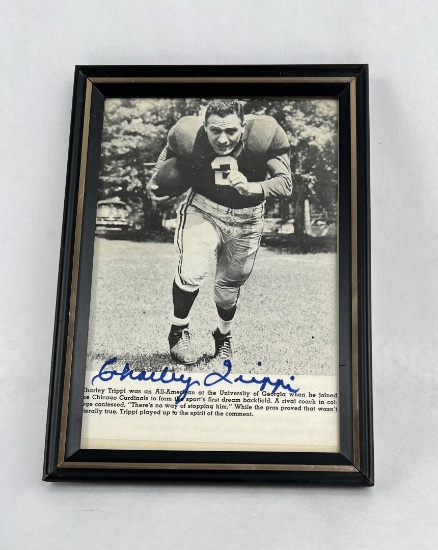Charley Trippi Chicago Cardinals Autographed Photo