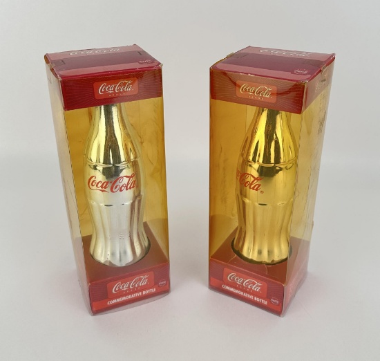Coca Cola Commemorative Gold Bottles