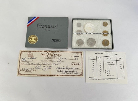 1973 French Coin Mint Set