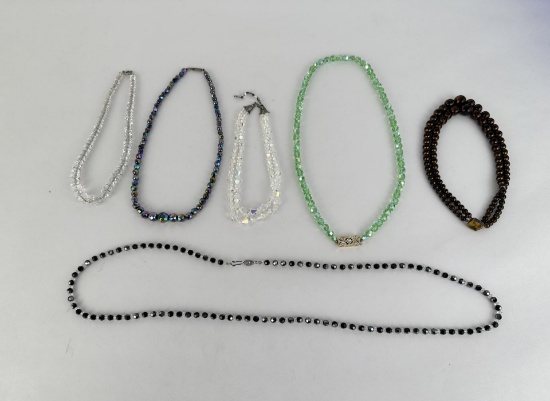 Antique Art Deco Glass Bead Necklaces