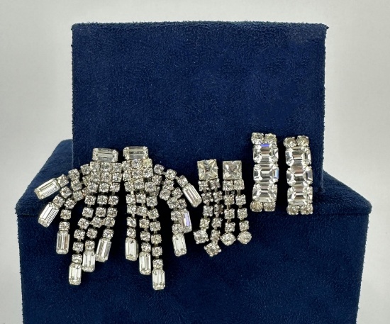 Rhinestone Costume Jewelry Earring Sets