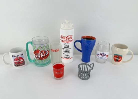 Collection Of Coca Cola Glasses & Mugs