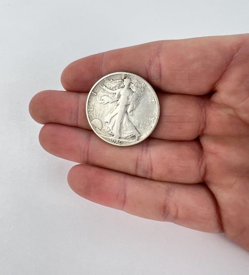 1919 S Walking Liberty Half Dollar Coin