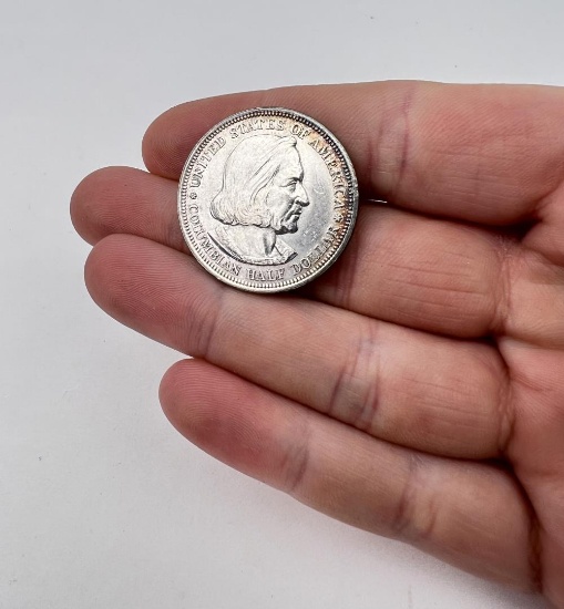 1892 Columbian Exposition Half Dollar Silver Coin